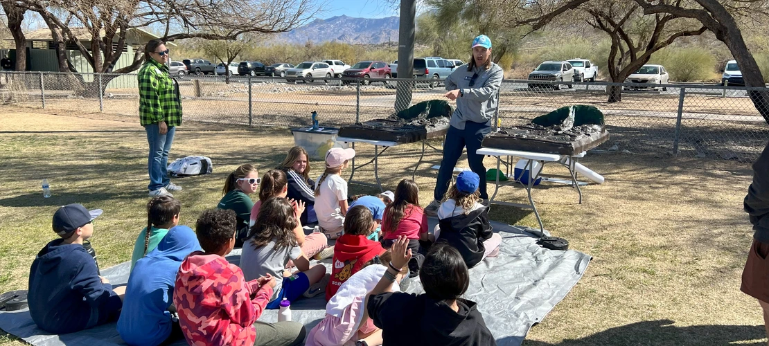 APW staff teaching watershed activity in Tucson