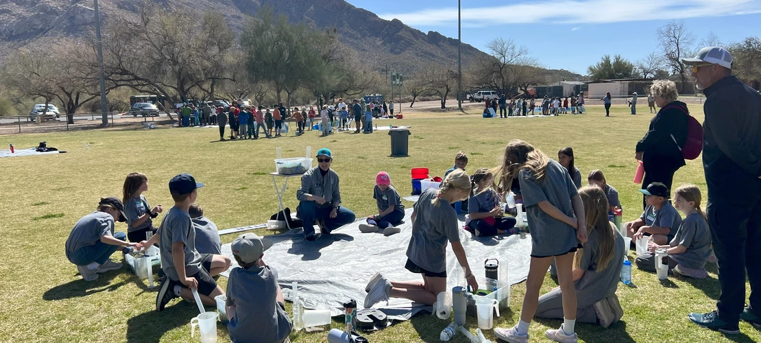 APW staff teaching groundwater activity in Tucson