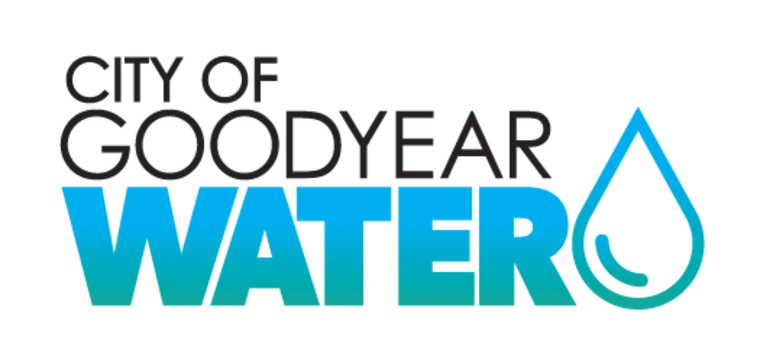 City of Goodyear Water words with water drop