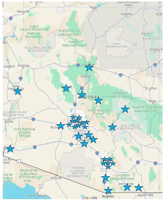 AWF static map