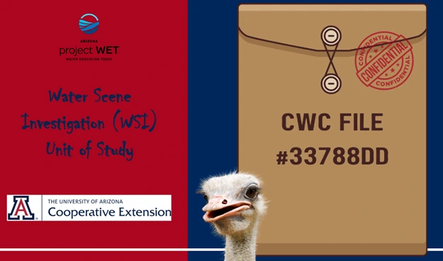 Image of Case file and ostrich 